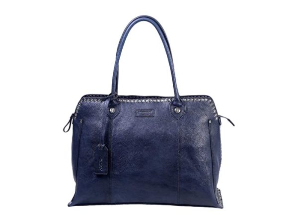 Old Trend Genuine Leather Soul Stud Satchel Bag