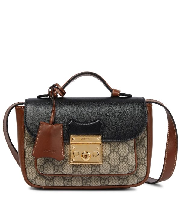 Padlock Mini GG leather crossbody bag