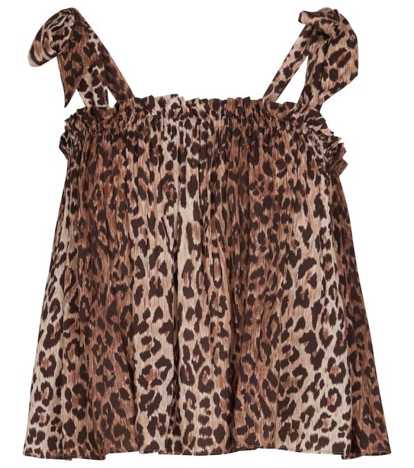 Pamala leopard-print camisole