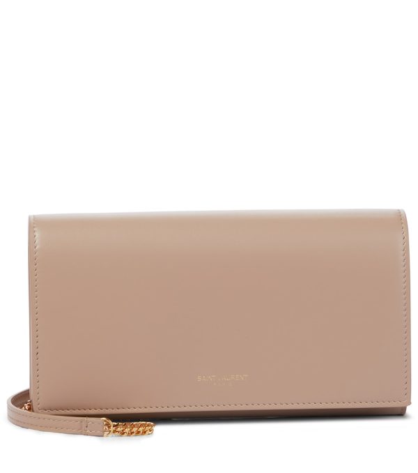 Paris leather clutch