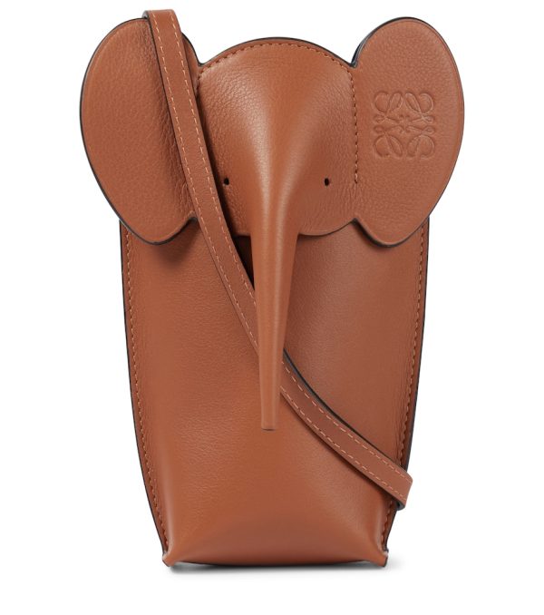 Paula's Ibiza Elephant Pocket leather crossbody bag