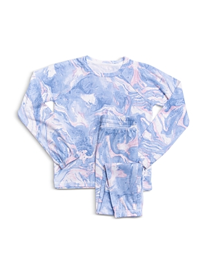 Pj Salvage Girls' Swirls Print Pajama Set - Big Kid