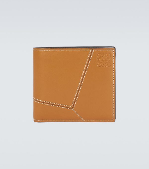 Puzzle leather wallet