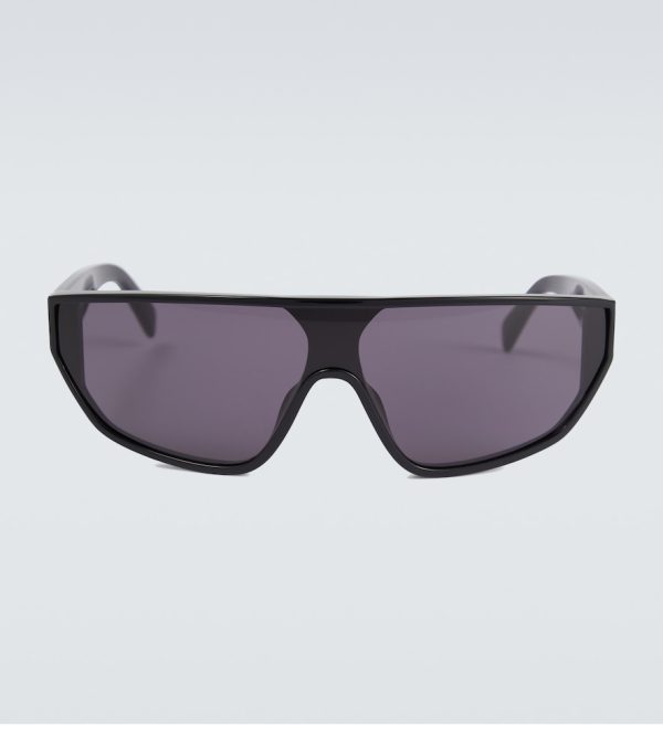 Rectangle-frame acetate sunglasses