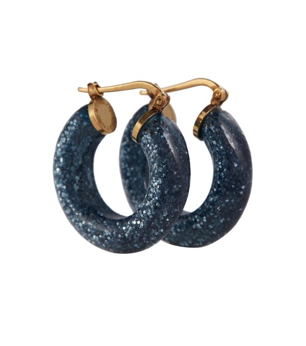 Resin hoop earrings