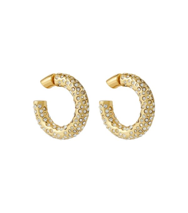 Reversed Pavé Crystal Hoop earrings