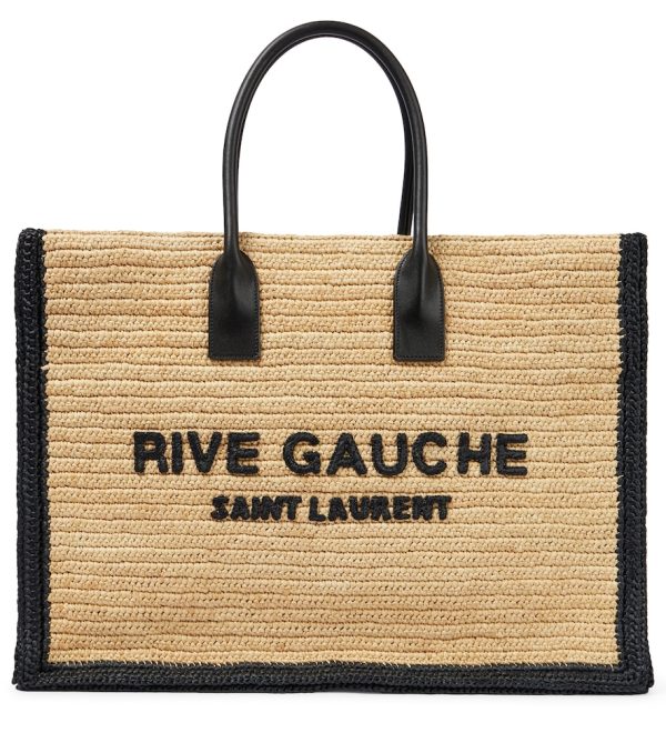 Rive Gauche raffia tote