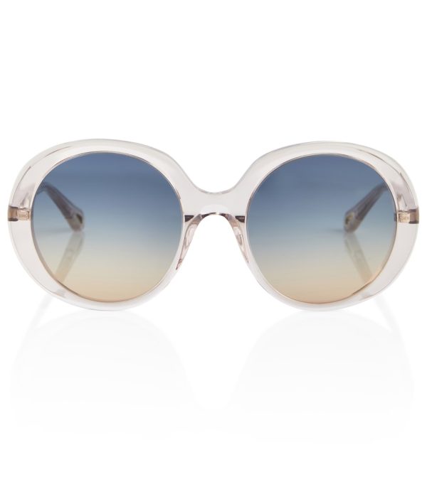 Round acetate sunglasses