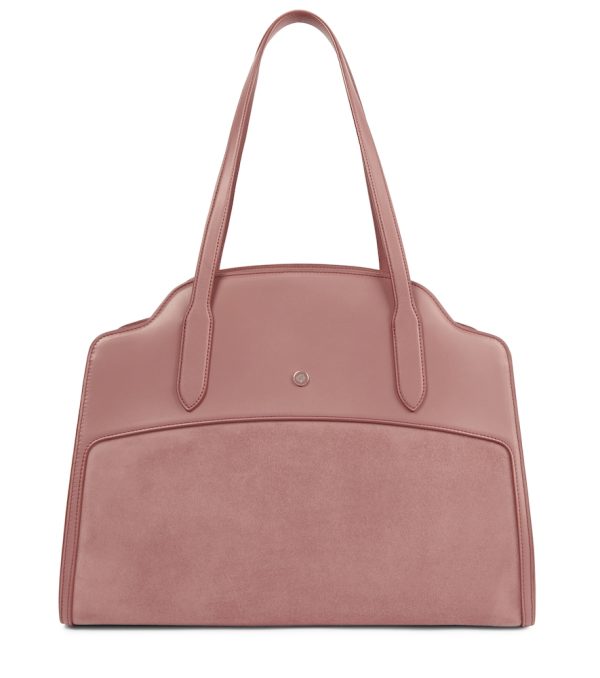 Sesia Medium suede and leather tote