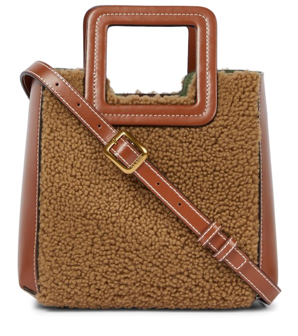 Shirley Mini shearling tote