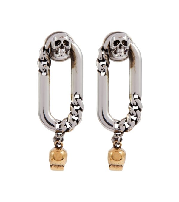 Skull embellished earrings