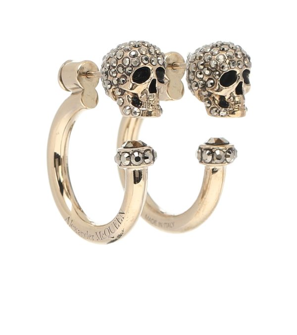 Skull embellished earrings