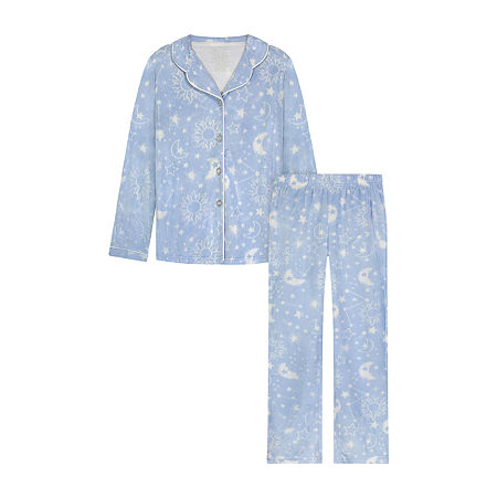 Sleep On It Big Girls 2-pc. Pant Pajama Set, Medium (10-12) , Blue