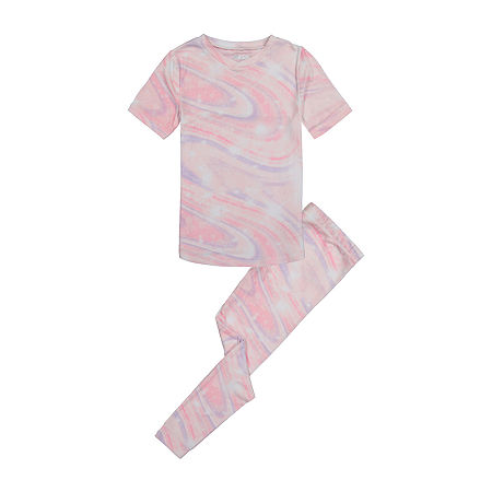 Sleep On It Little & Big Girls 2-pc. Pant Pajama Set, 4 , Pink