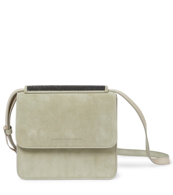 Small suede crossbody bag