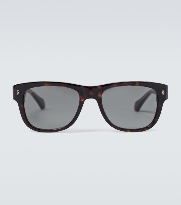 Square-frame acetate sunglasses