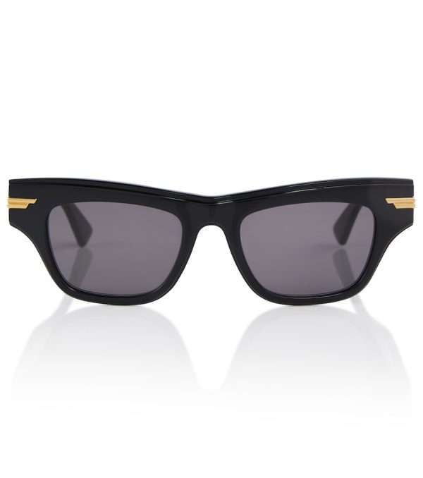 Square frame acetate sunglasses