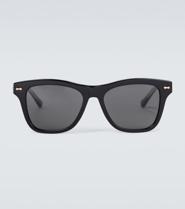 Square-frame acetate sunglasses