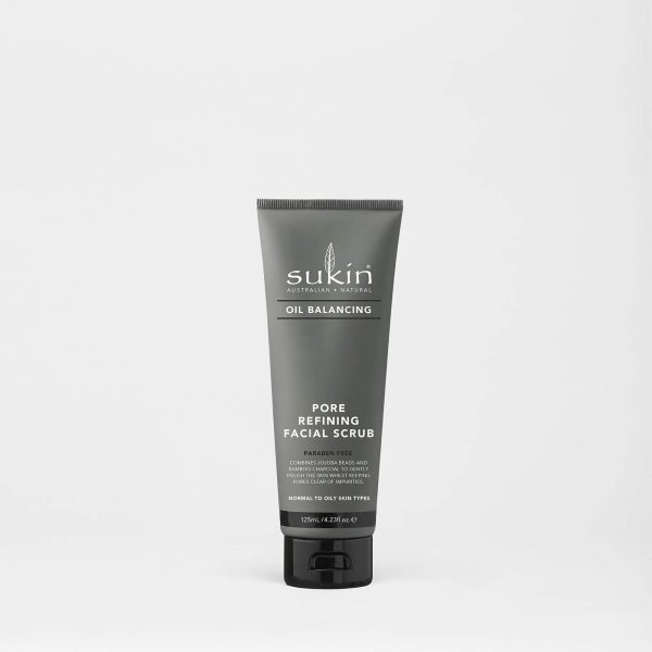 Sukin Oil Balancing+ Charcoal Pore Refining Facial Scrub 125ml