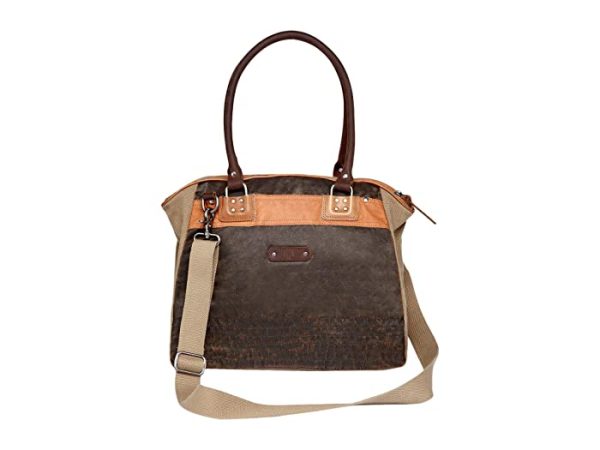 TSD Brand Tapa Canvas Satchel