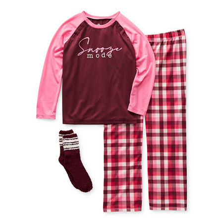 Thereabouts Adaptive Little & Big Girls 2-pc. Pant Pajama Set, X-small (6-6x) , Pink