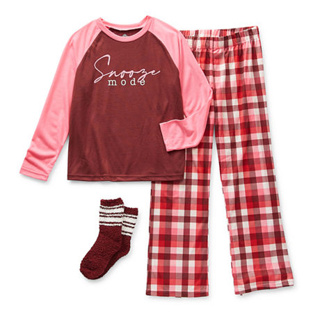 Thereabouts Girls 2-pc. Pant Pajama Set, Large (14) , Pink