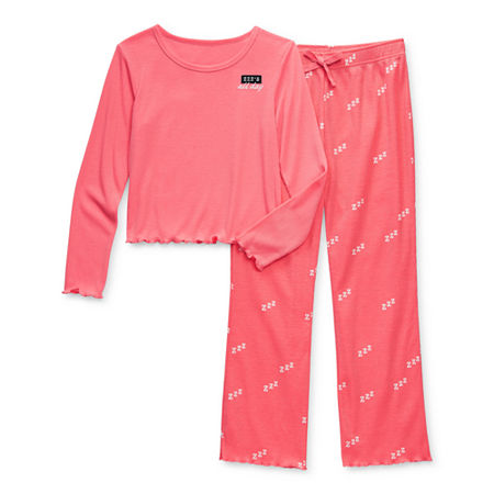 Thereabouts Girls 2-pc. Pant Pajama Set, Small (7-8) , Pink