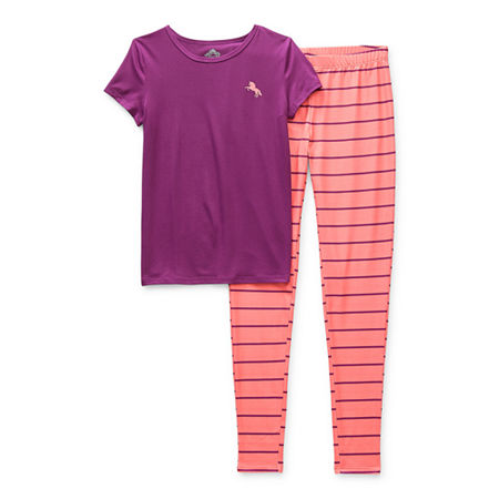 Thereabouts Little & Big Girls 2-pc. Pant Pajama Set, 10 , Purple