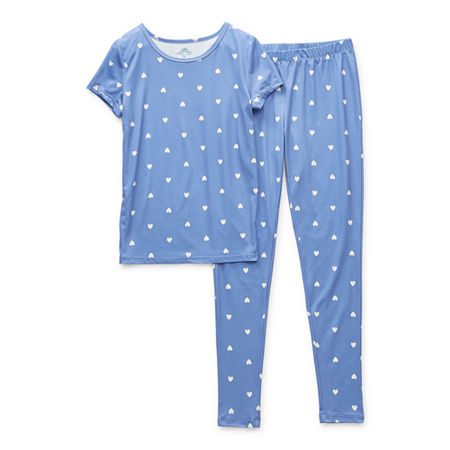 Thereabouts Little & Big Girls 2-pc. Pant Pajama Set, 4 , Blue