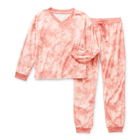Thereabouts Little & Big Girls 2-pc. Pant Pajama Set, Large (14) , Pink