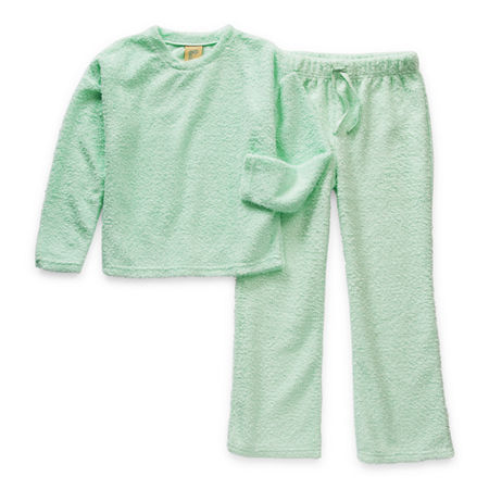 Thereabouts Little & Big Girls 2-pc. Pant Pajama Set, Medium (10-12) , Green