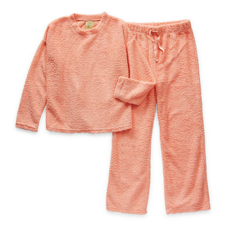Thereabouts Little & Big Girls 2-pc. Pant Pajama Set, Medium (10-12) , Pink