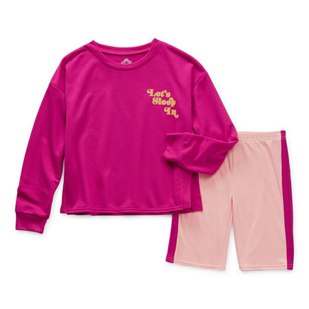 Thereabouts Little & Big Girls 2-pc. Shorts Pajama Set, 10 , Pink