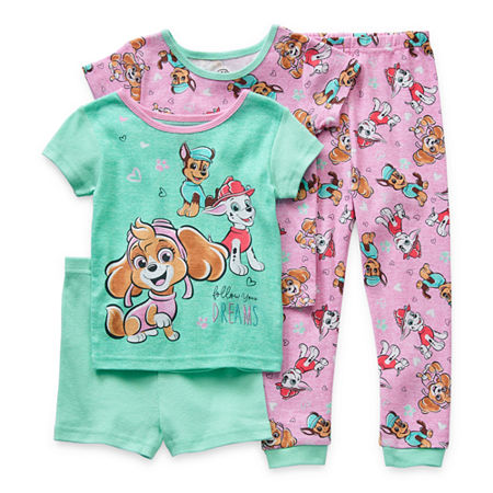 Toddler Girls 4-pc. Paw Patrol Pajama Set, 3t , Pink