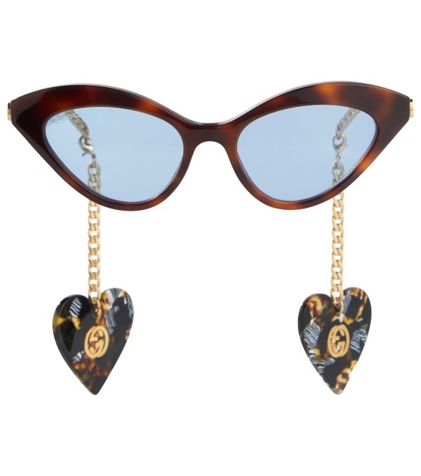 Tortoiseshell cat-eye sunglasses