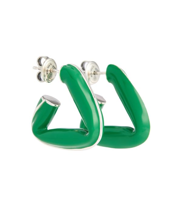 Triangle hoop earrings