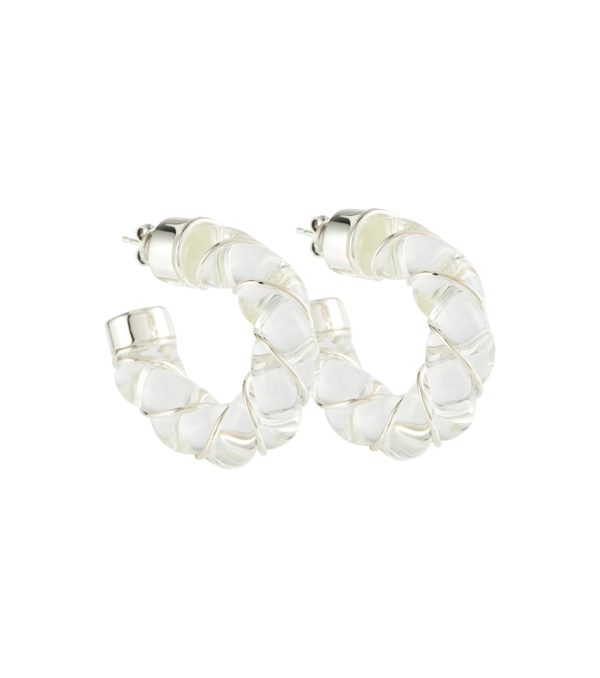 Twist demi-hoop earrings