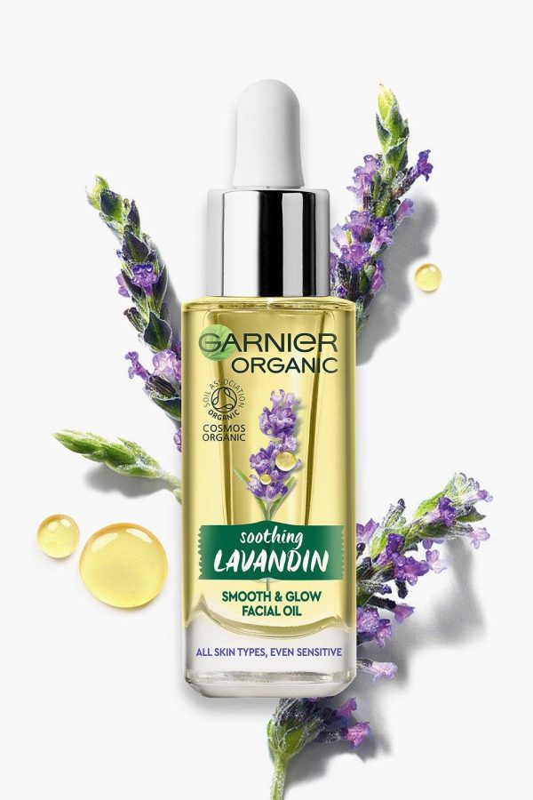 Womens Garnier Organic Lavandin Smooth And Glow Facial Oil - Yellow - One Size, Yellow