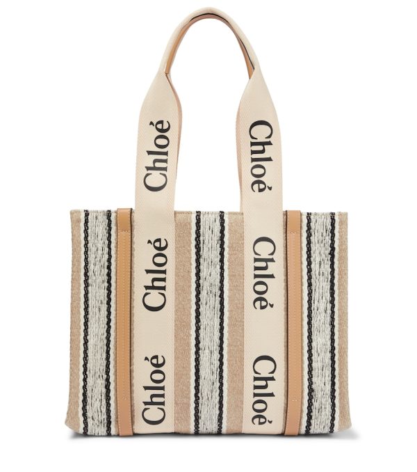 Woody striped tote