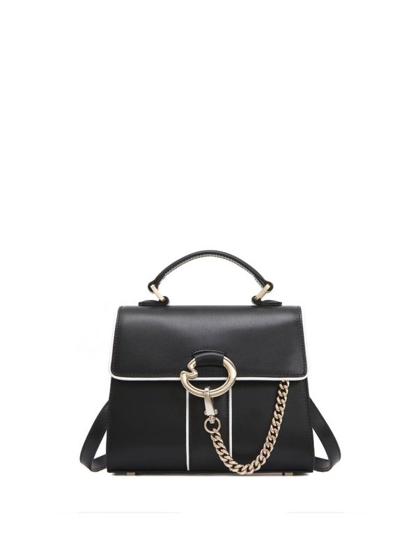 lapalette Cannes Rosee Mini Satchel Bag - Black/White