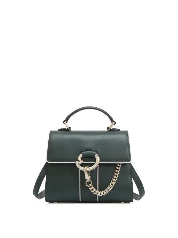 lapalette Cannes Rosee Mini Satchel Bag - Green/White