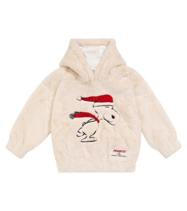 x Peanuts® faux fur hoodie