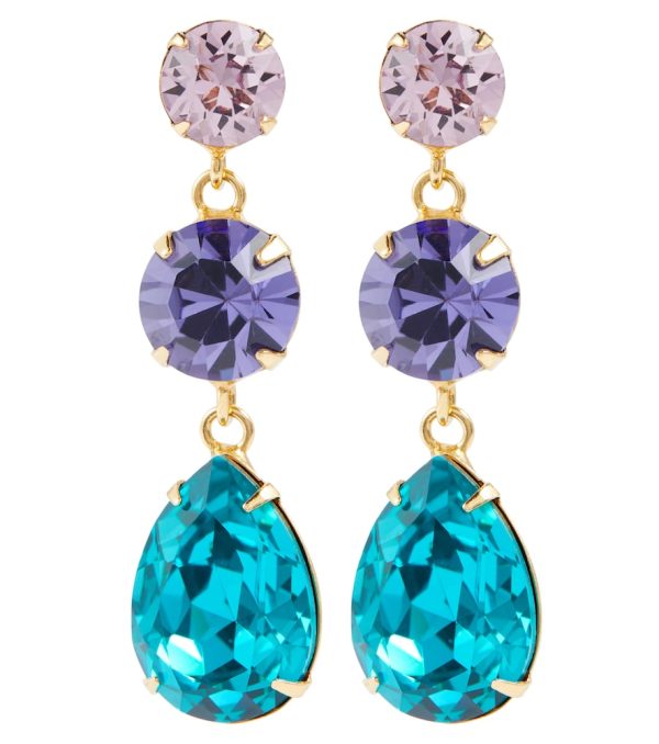 Aileen crystal-embellished earrings