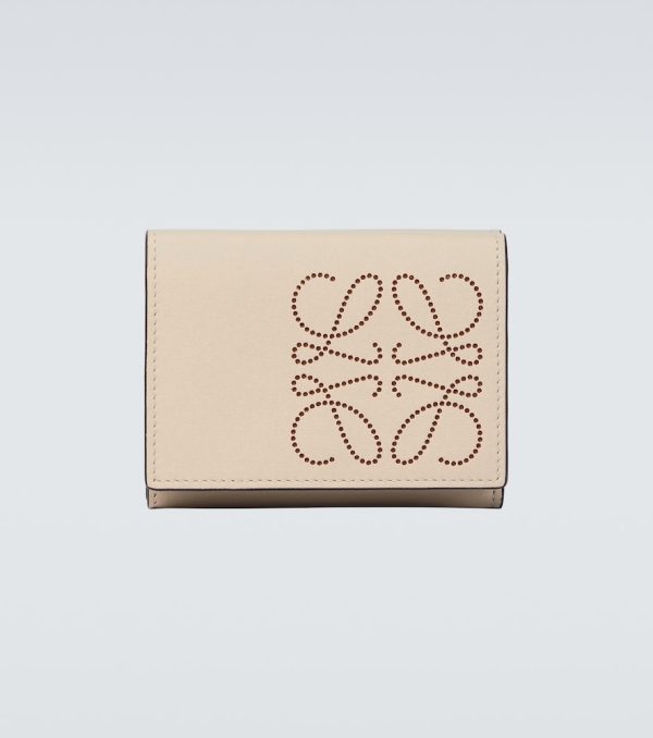 Anagram leather wallet
