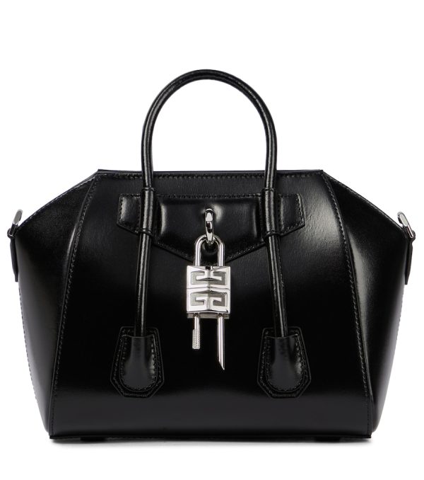 Antigona Lock Mini leather tote