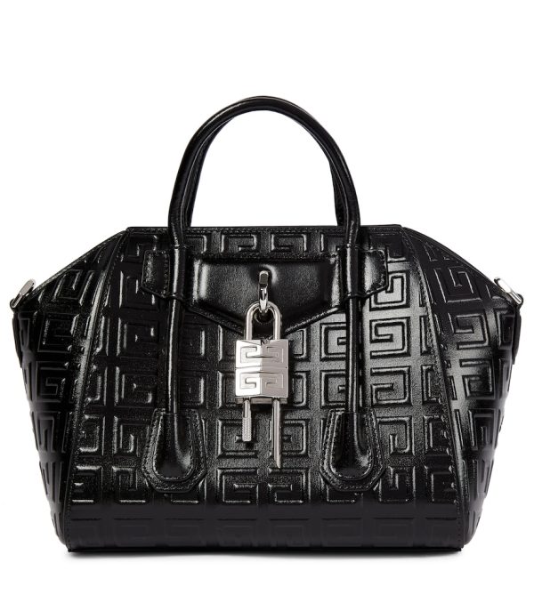 Antigona Lock Mini leather tote