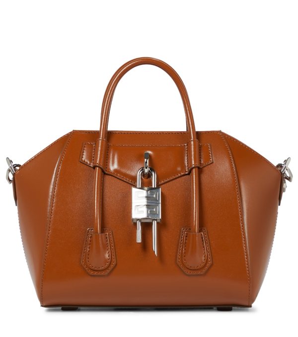 Antigona Lock Mini leather tote