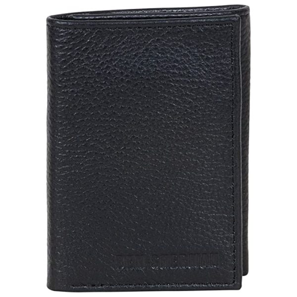 Ben Sherman Men's Manchester Slim Bifold Full-Grain Leather RFID Minimalist Gift Box Wallet