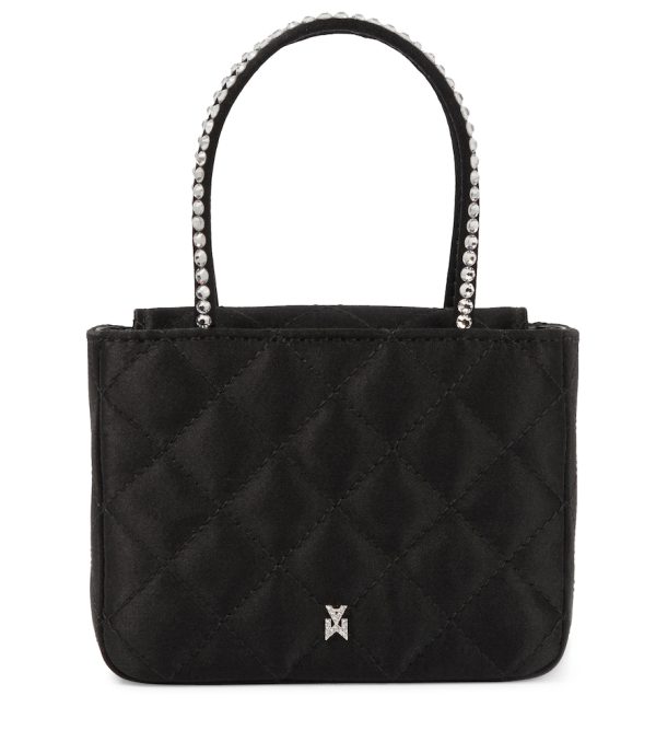 Betty Super Mini quilted satin tote
