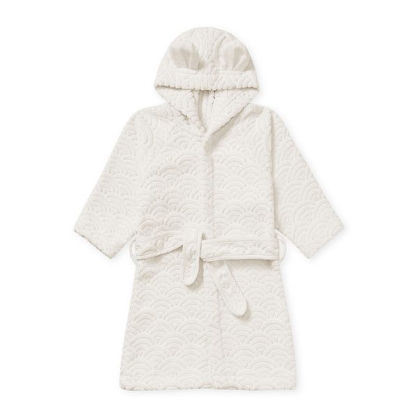 Cam Cam Copenhagen - Hooded Bathrobe With Ears - 1-2 Years - GOTS Off White